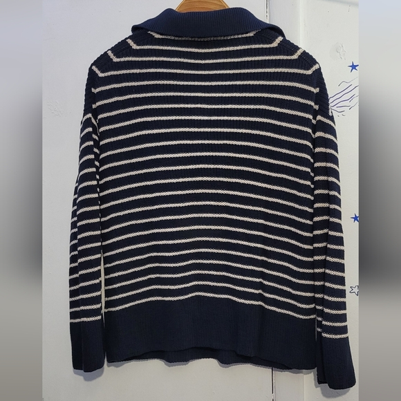 J.Crew Women's Relaxed Collared Sweater Knit Size Large - Picture 3 of 5